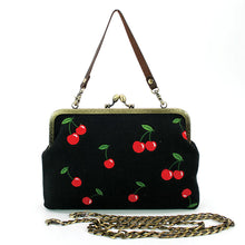 Load image into Gallery viewer, Cherry Kisslock Handbag