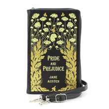 Load image into Gallery viewer, Pride and Prejudice Floral Book Purse