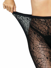 Load image into Gallery viewer, Spiderweb Lace Tights