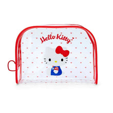Load image into Gallery viewer, Hello Kitty Clear Hearts Zipper Pouch