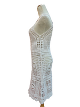 Load image into Gallery viewer, Crochet Cotton Floral Lace Midi Dress