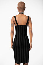 Load image into Gallery viewer, Back From The Dead Striped Bodycon Dress