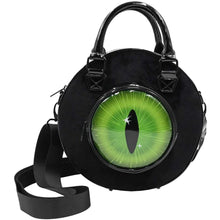 Load image into Gallery viewer, Eyeball Black Cat Backpack Purse
