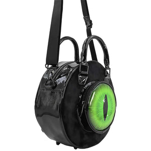 Eyeball Black Cat Backpack Purse