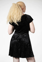 Load image into Gallery viewer, Blasphemia Keyhole Velvet Skater Dress
