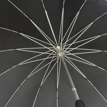 Load image into Gallery viewer, Black Heart Shaped Umbrella Parasol