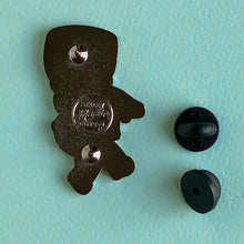 Load image into Gallery viewer, Boris the Wee Monster Babe Glow In The Dark Kewpie Pin