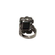 Load image into Gallery viewer, Black Stone Bowie Ring