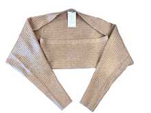 Load image into Gallery viewer, Blush Rib Knit Shrug Bolero