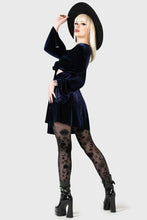 Load image into Gallery viewer, Casseoperia's Charm Velvet Mini Dress