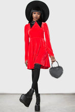 Load image into Gallery viewer, Red Cathedral Skater Dress