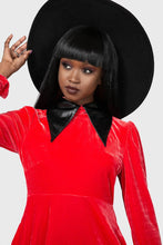 Load image into Gallery viewer, Red Cathedral Skater Dress