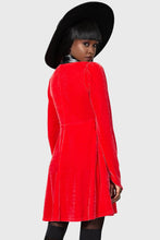 Load image into Gallery viewer, Red Cathedral Skater Dress