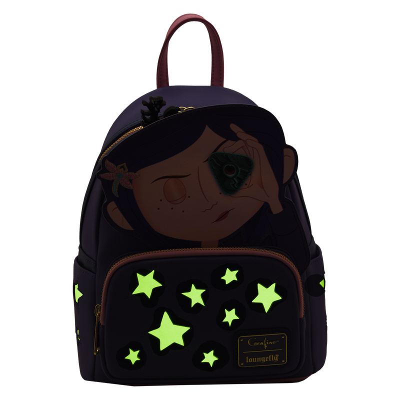 Coraline Stars Cosplay Glow In The Dark Mini Backpack