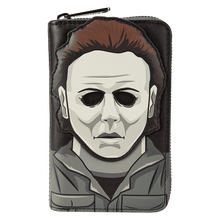 Load image into Gallery viewer, Halloween Michael Myers Glow Mask Cosplay Zip Around Wallet