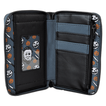 Load image into Gallery viewer, Halloween Michael Myers Glow Mask Cosplay Zip Around Wallet