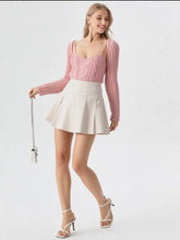 Load image into Gallery viewer, Blush Cable Knit Bolero Cardigan and Sleeveless Top Set