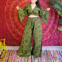 Load image into Gallery viewer, Celestial Olive Palazzo Pants- also available in PLUS