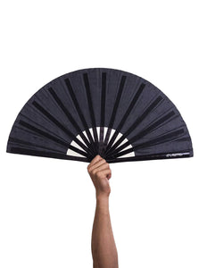Black Jumbo Hand Fan