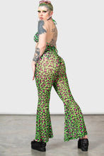 Load image into Gallery viewer, Emerald Sugar Mesh Flare Pants
