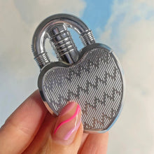 Load image into Gallery viewer, Silver Heart Lock Lighter