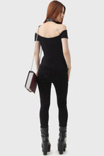 Load image into Gallery viewer, Ghost with the Most "It's Showtime" Beetlejuice Bardot Top