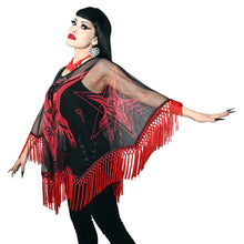 Load image into Gallery viewer, Satanic Goat Head Mesh Cape
