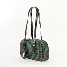 Load image into Gallery viewer, Misfits Sit With Us Green Plaid Bowler Style Purse