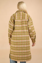 Load image into Gallery viewer, Green Plaid Aztec Jacket Coat