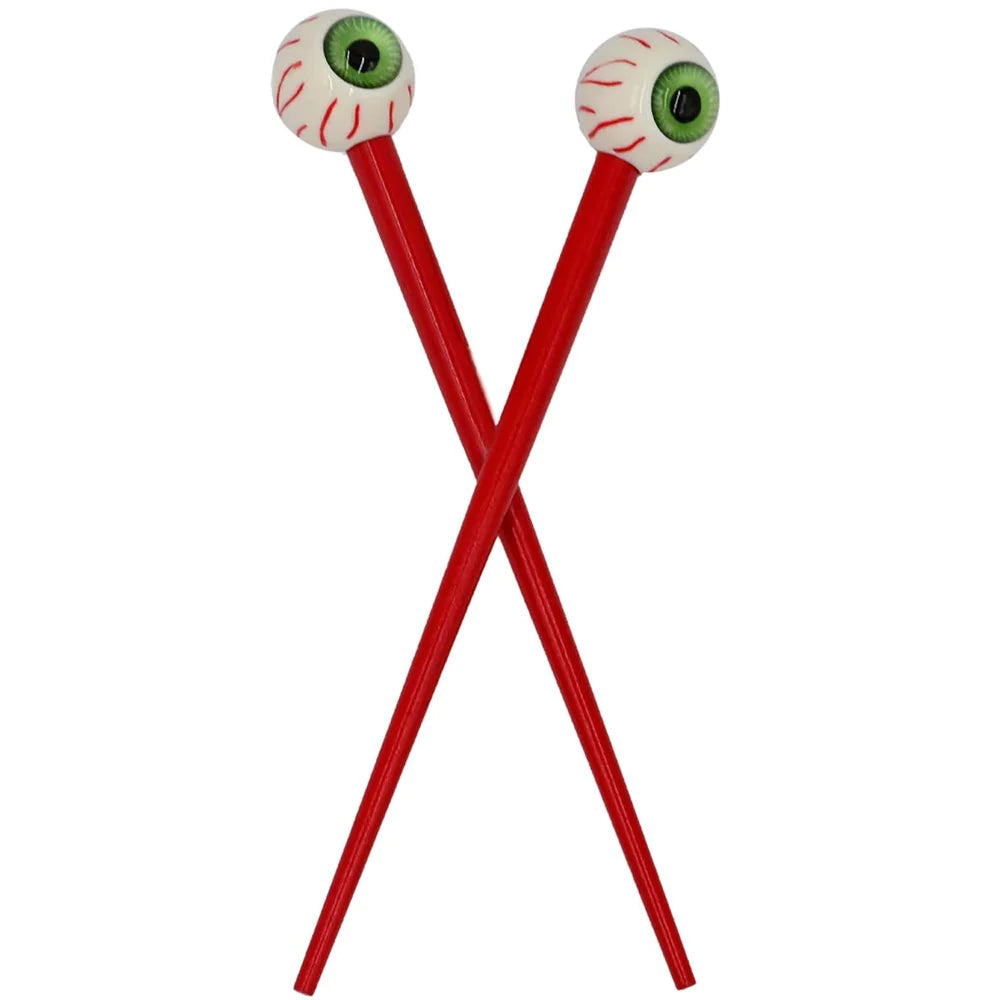 Green Eyeball Hair Sticks