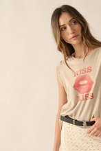 Load image into Gallery viewer, Kiss Kiss Distressed Top