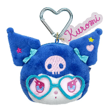 Load image into Gallery viewer, Kuromi Loves U Plush Mini Zip Pouch