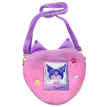 Load image into Gallery viewer, Kuromi Loves U Plush Heart Purse