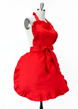Load image into Gallery viewer, Red Retro Style Apron