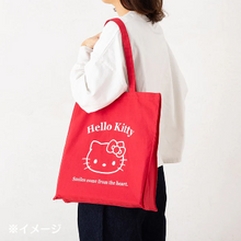 Load image into Gallery viewer, Hello Kitty Red Cotton Tote Bag