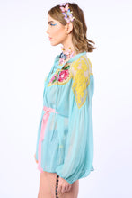 Load image into Gallery viewer, Amora Hand Embroidered and Beaded Blouse