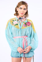 Load image into Gallery viewer, Amora Hand Embroidered and Beaded Blouse
