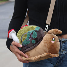 Load image into Gallery viewer, Forest Snail Plush Crossbody Purse