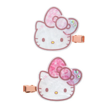 Load image into Gallery viewer, Hello Kitty 50th Anniversary Fashionable Ribbons Hair Clip Set of 2