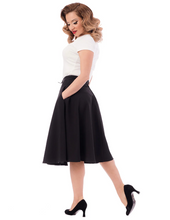 Load image into Gallery viewer, Black High Waist Circle Skirt