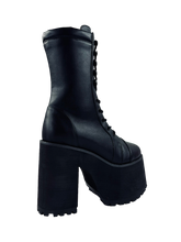 Load image into Gallery viewer, Raven Black Platform Boots