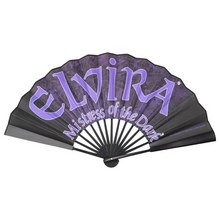 Load image into Gallery viewer, Elvira Laid Bare Double Sided XL Hand Fan