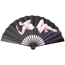 Load image into Gallery viewer, Elvira Laid Bare Double Sided XL Hand Fan