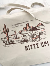 Load image into Gallery viewer, “Kitty Up!” Tote Bag