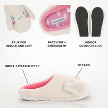 Load image into Gallery viewer, Cinnamoroll 3D Ears Scuff Slippers