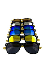 Load image into Gallery viewer, Bamboo Arm Square Style Sunglasses
