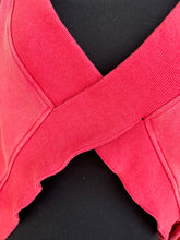 Load image into Gallery viewer, Pink Oversize V-Neck Cut Out Rib Band Sweater