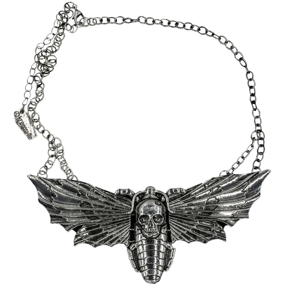 Death Moth Collar Necklace