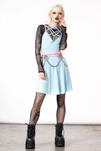 Load image into Gallery viewer, Magica Pastel Blue Skater Dress