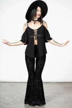 Load image into Gallery viewer, Miseria Super Flare Velvet Burnout Pants